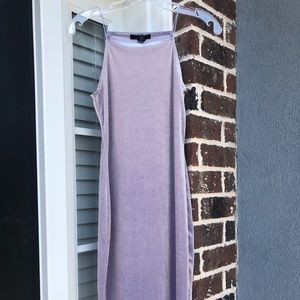 Forever 21 Light purple velour maxi dress